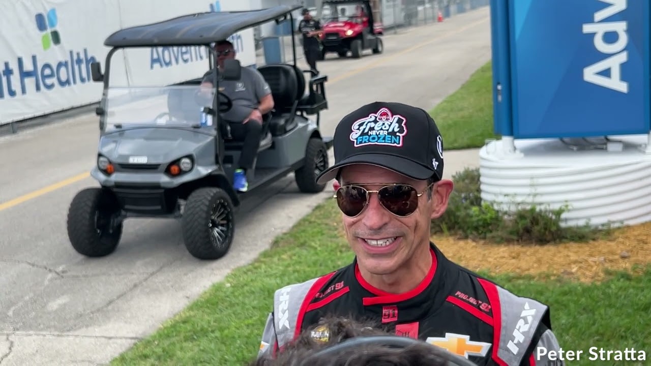 Did Helio Castroneves Have Fun in Daytona ARCA Race?