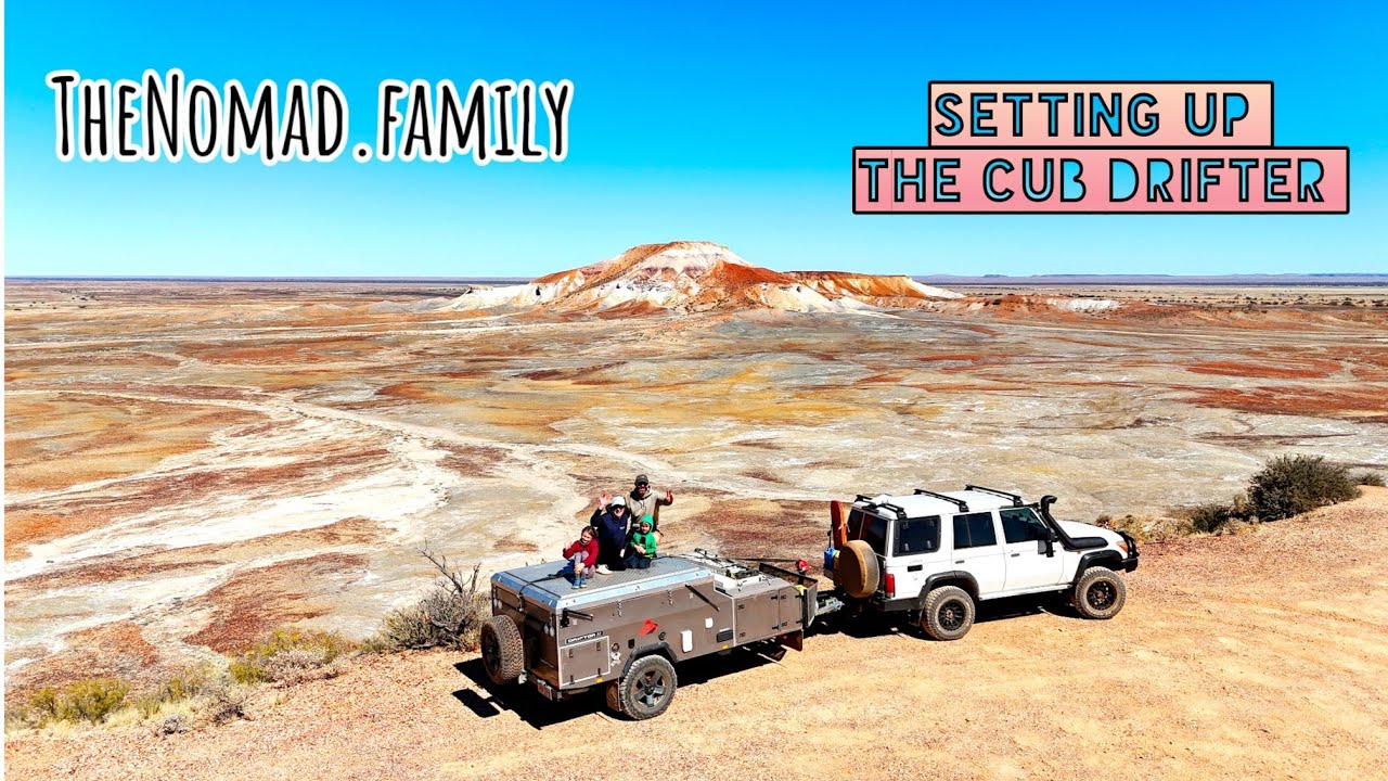 TheNomad.family - Setting up the Cub Drifter Camper trailer