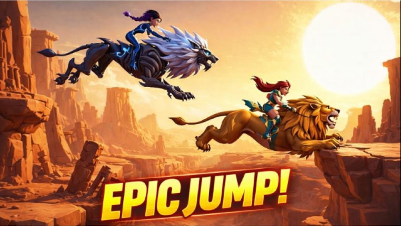 Desert Beast Race – Rumi vs Mira | Epic Skeleton Lion vs Golden Lion Showdown