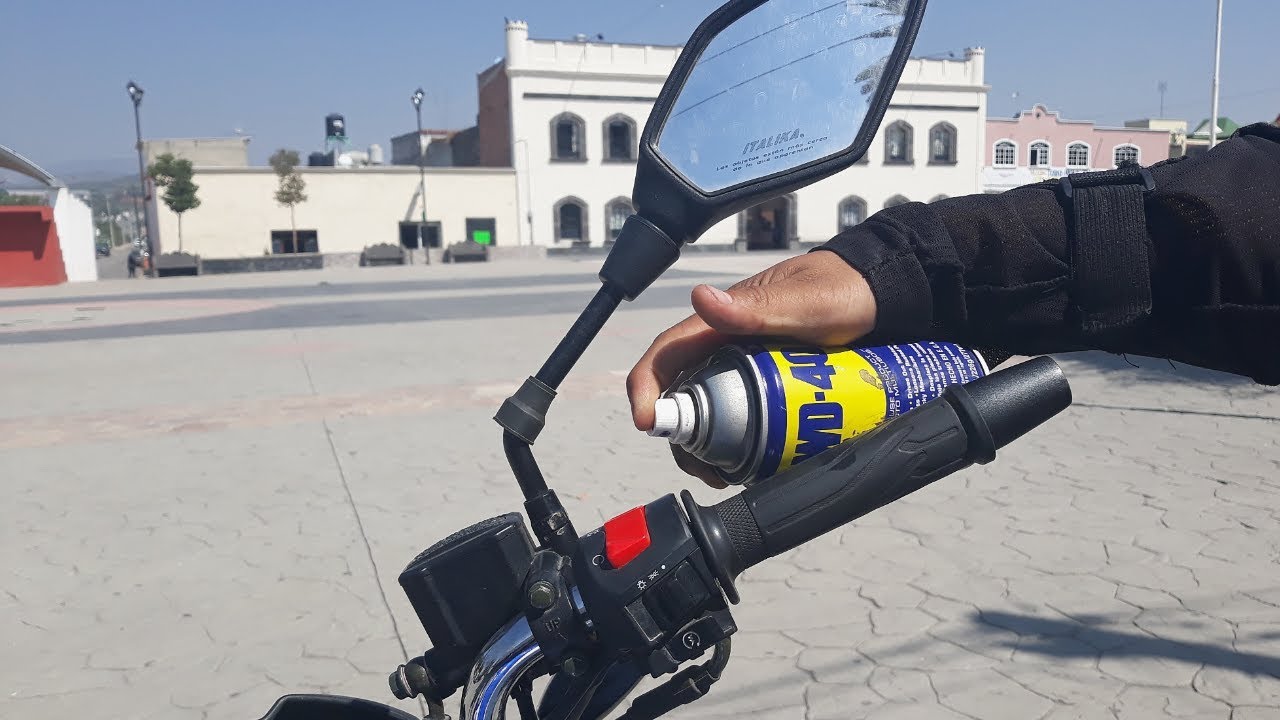 Cosas que DEBES LUBRICAR con  DW40 En la MOTOCICLETA