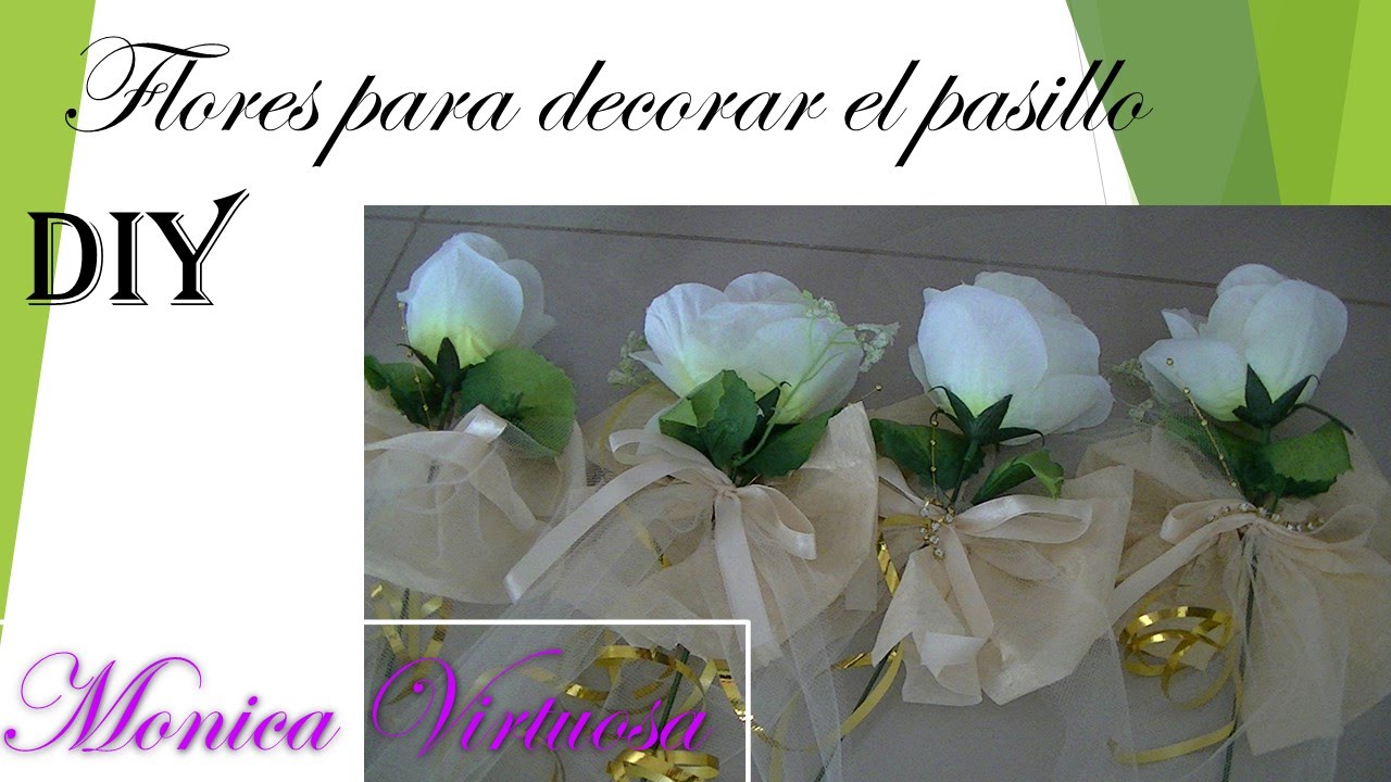 Decoración para el camino de los novios.