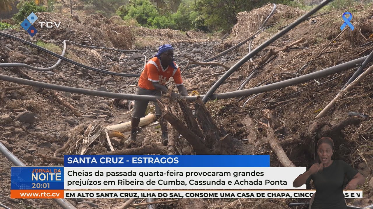 Santa Cruz: Cheias causam grandes prejuízos em Ribeira de Cumba, Cassunda e Achada Ponta