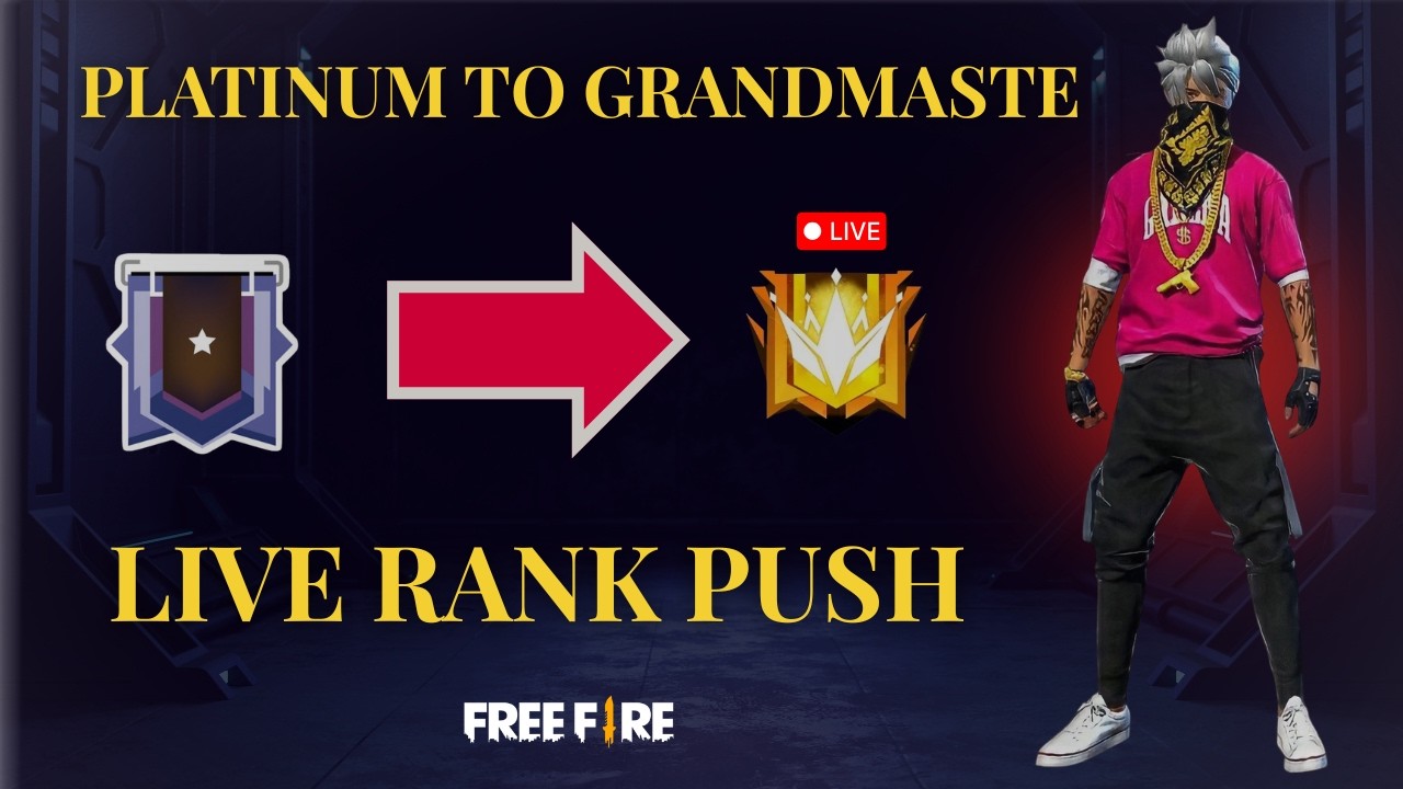 🔴 FREE FIRE LIVE | INSANE Rank Push 😈 | Road To Grand Master | 15 Kill Challenge #gameon
