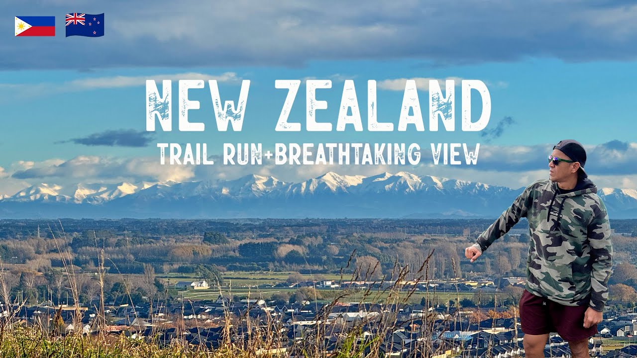 Breathtaking View of Snowy Mountains + Trail Run sa Bundok | Pinoy in New Zealand