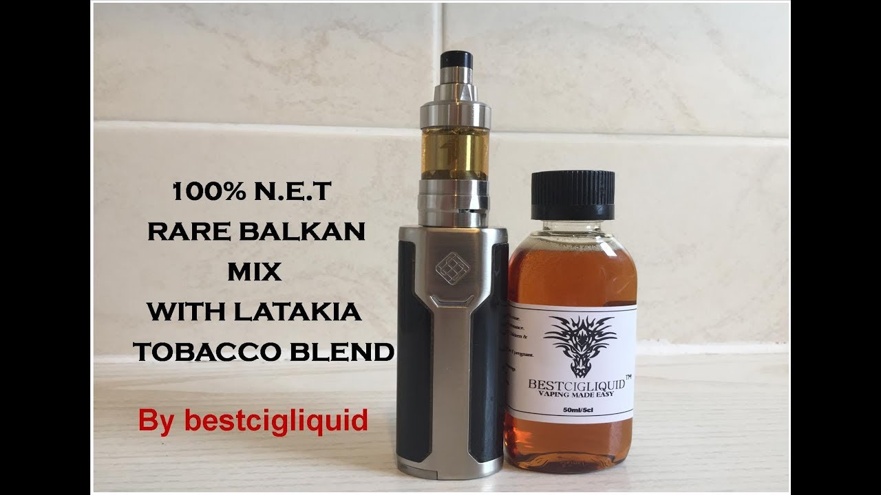 Bestcigliquid 100% N.E.T Rare Balkan mix with Latakia e-liquid.Review