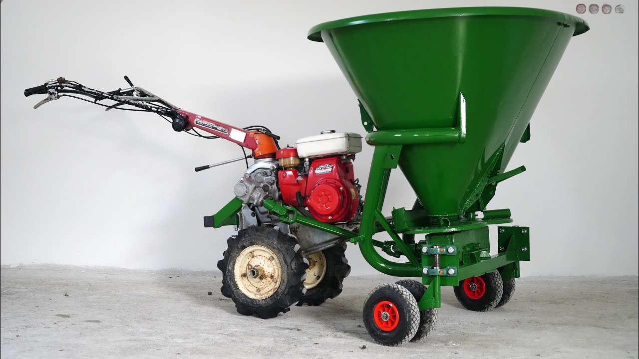 Homemade SPREADER for MOTOCULTIVATOR !?
