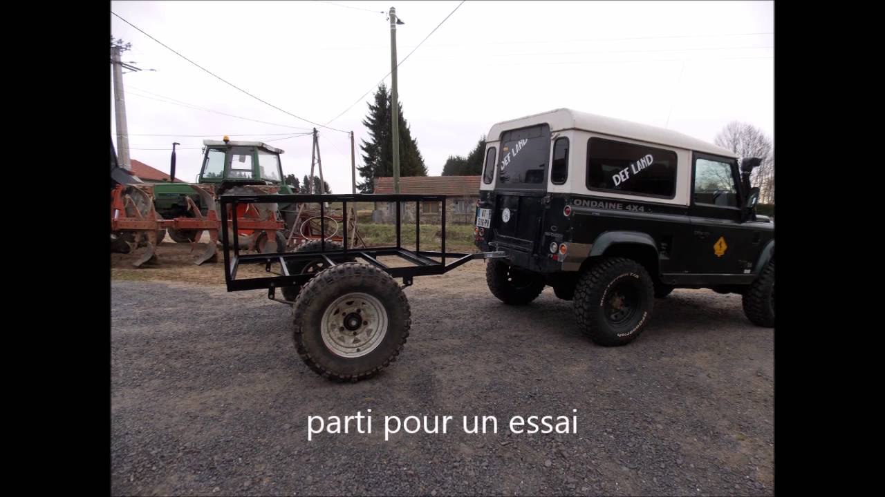 CONSTRUCTION REMORQUE BIVOUAC