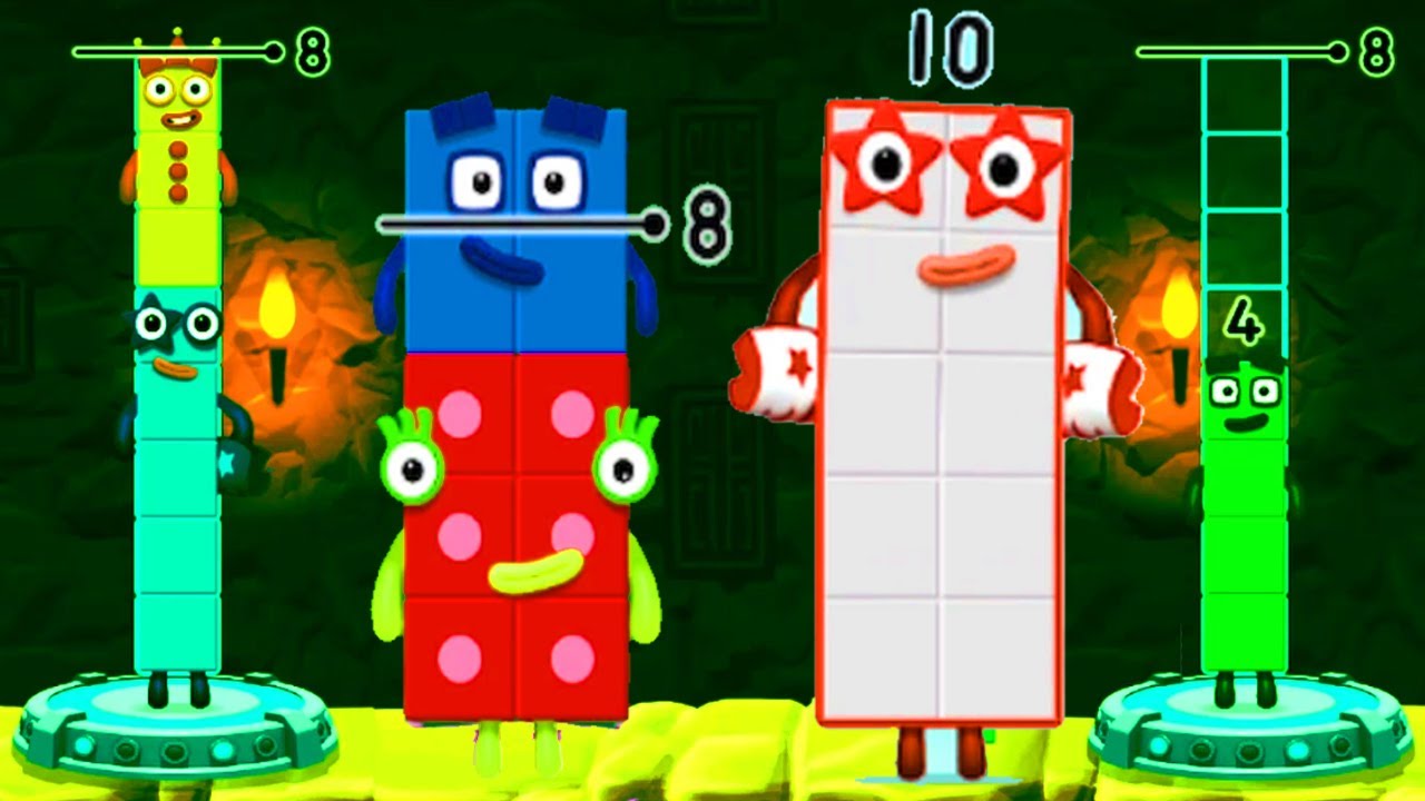 Numberblocks Learning Academy #68 - Numberblocks 8 3 2  - Numberblocks Magic Run - Numberblocks Game