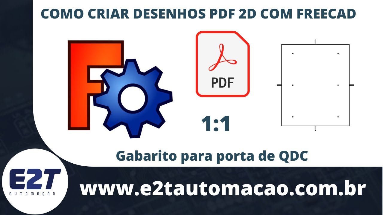 Como criar desenhos PDF 2D com FREECAD