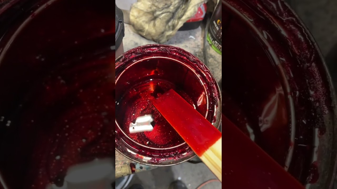 House of Kolor Kandy Apple Red Kandy Base Coat with Kandy Apple Apple Red tinted Clear Coat