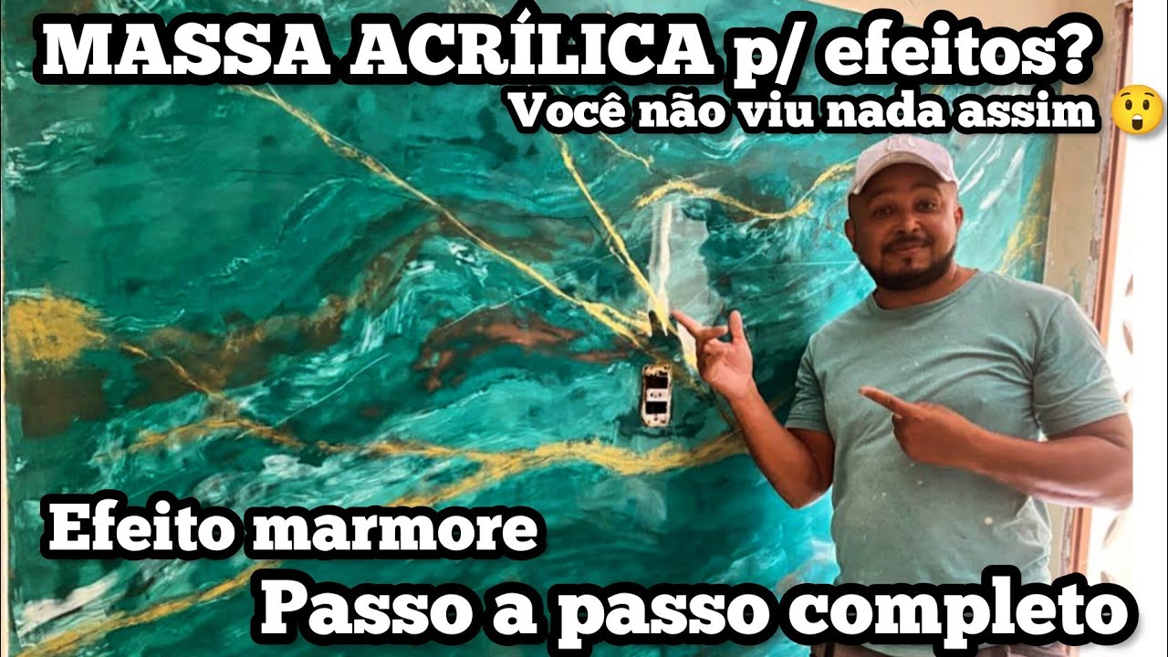 COMO FAZER EFEITO MÁRMORE COM MASSA ACRÍLICA PARA EFEITOS, INCRÍVEL VOCÊ PODE FAZER  EM SUA CASA