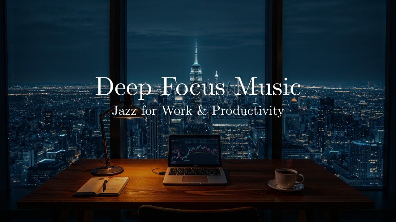 Smooth Jazz for Work, Focus & Productivity ☕ Background Music for Office, Coding & Trading
