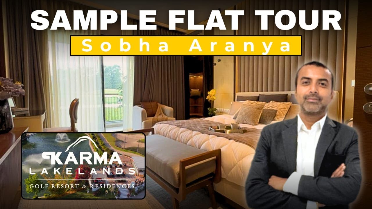 Sobha Aranya Karma Lakeland Sec 80 Sample Flat Tour l  4bhk -3761 sqft Golf Facing apartment #sobha