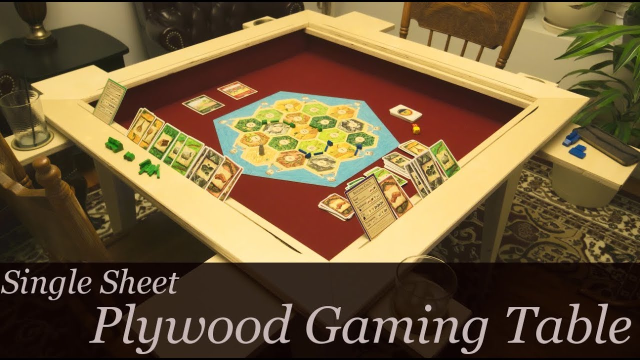 Plywood Gaming Table from one sheet of plywood // #rocklerplywoodchallenge