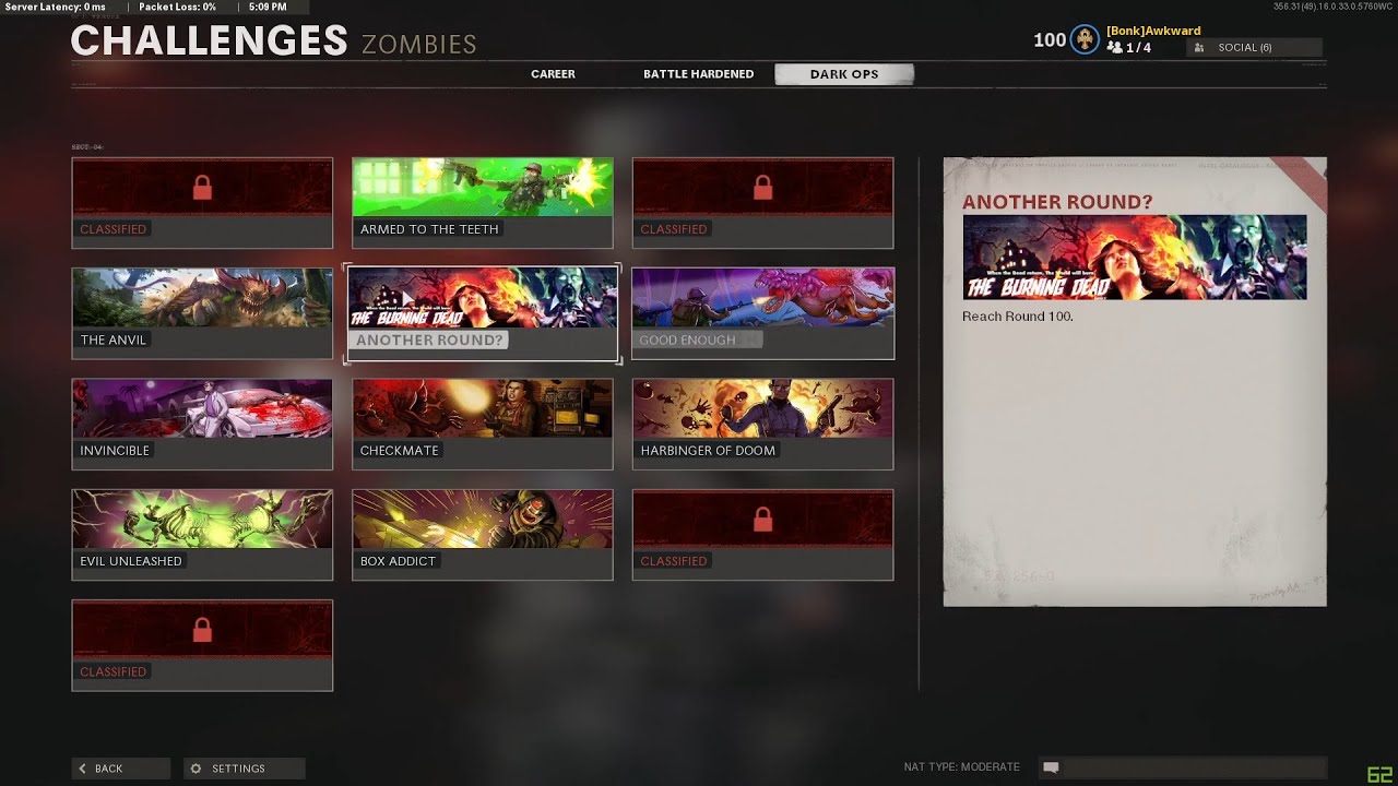 I got the Round 100 Calling Card - ANOTHER ROUND? using the GOD MODE Glitch