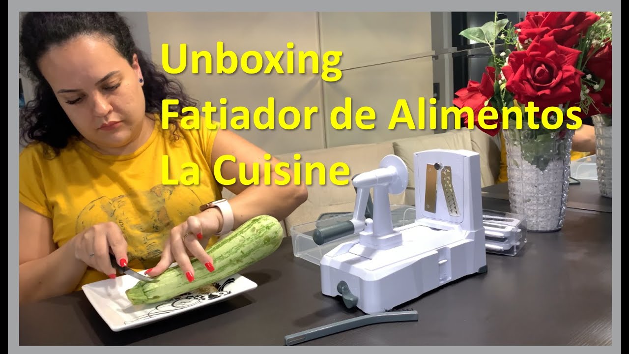 UNBOXING | Fatiador Espiral com 5 Lâminas Branco com Cinza - La Cuisine