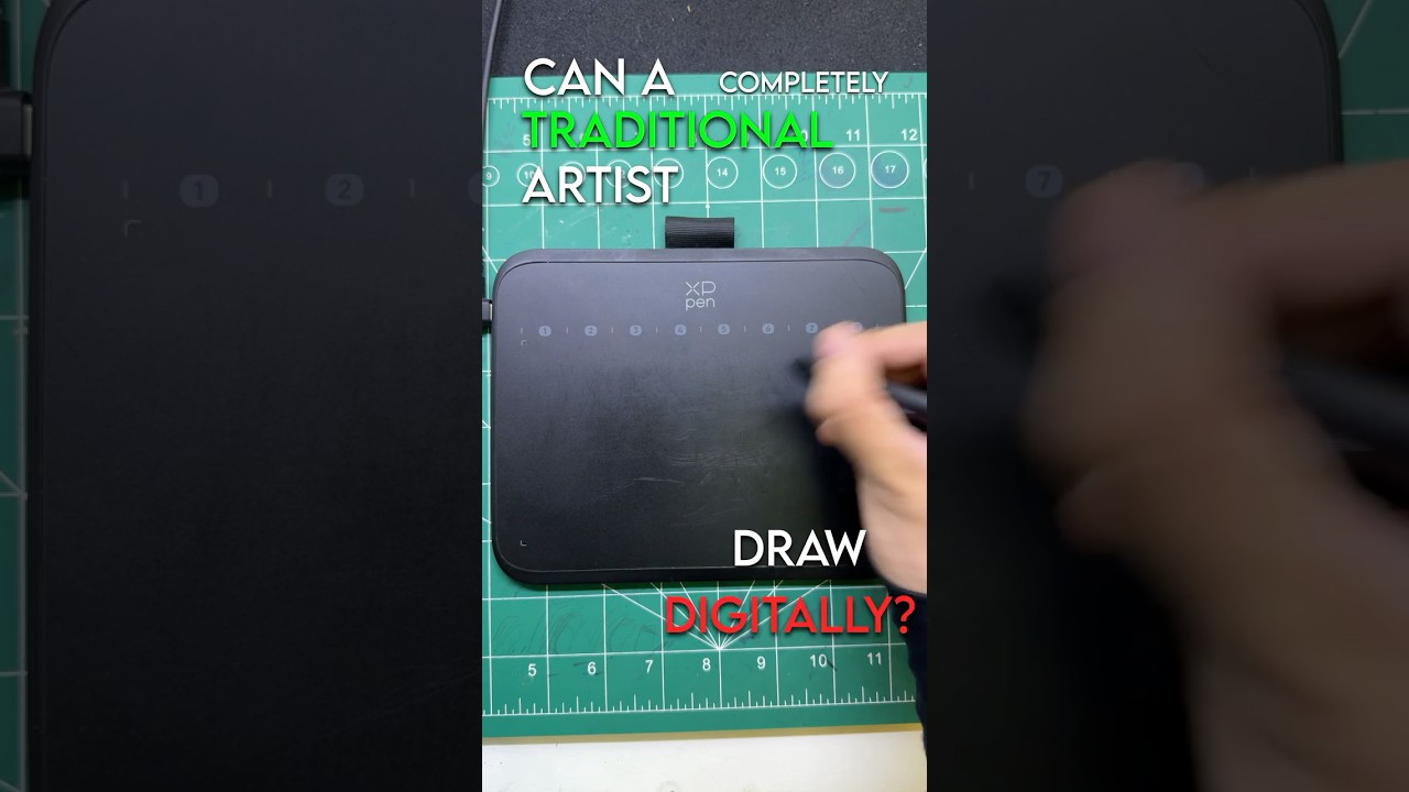 TRADITIONAL Artist Draws DIGITALLY #art #challenge