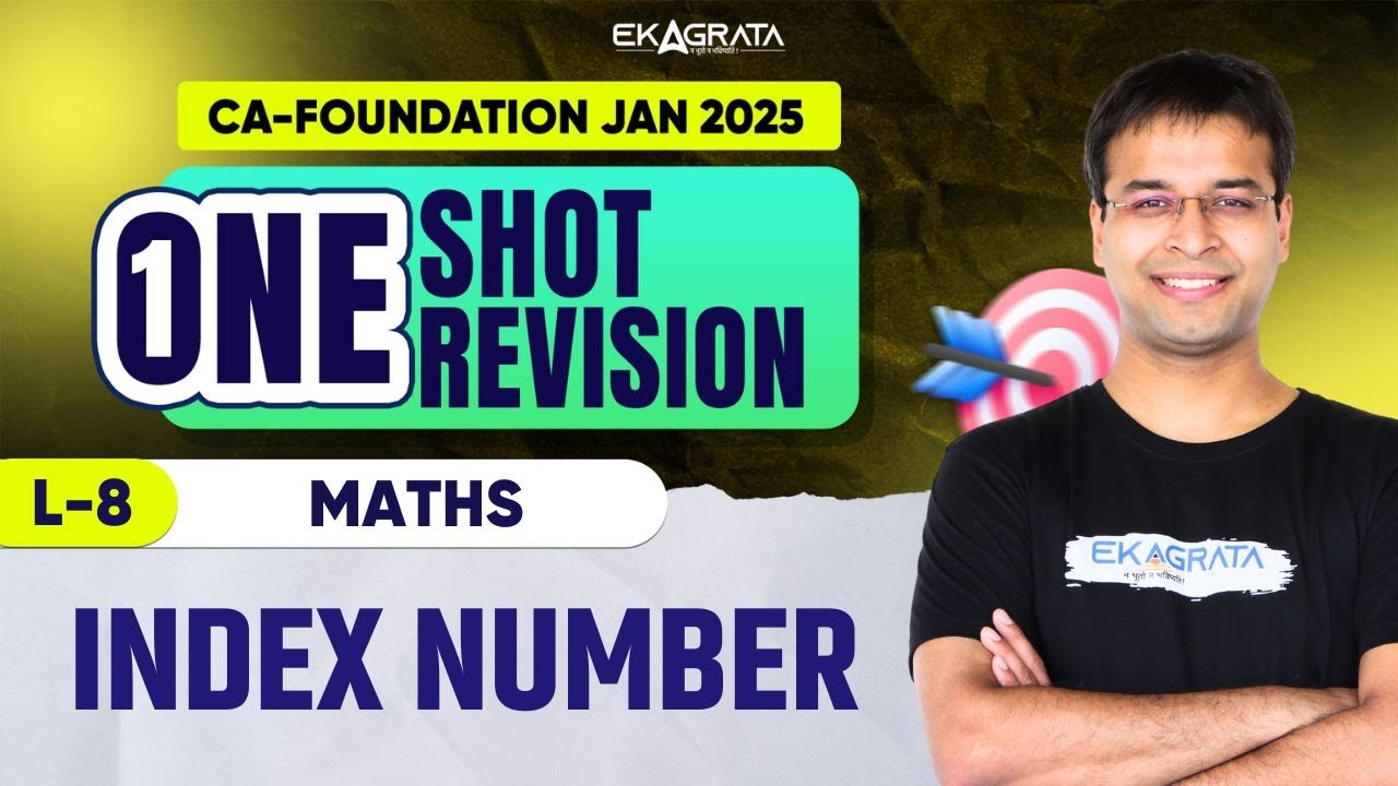 Index Number CA Foundation | Index Number Revision CA Foundation | PYQs Practice By CA Nishant Kumar