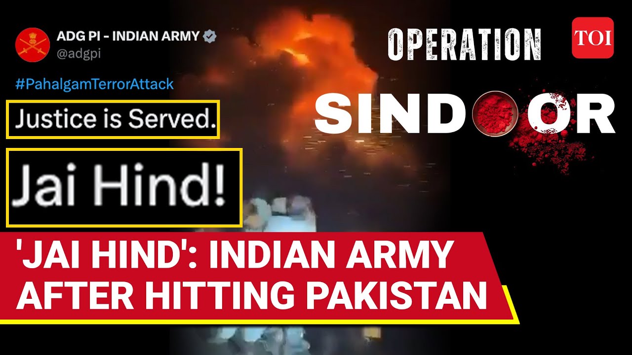 'Justice Served': Indian Army's First Reaction After Pak Terror Targets Bombed To Avenge Pahalgam