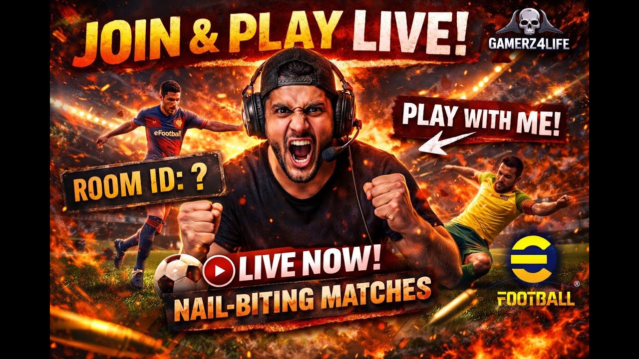 LIVE NOW 🔥 Random Online Matches | Viewers Can Join & Play With Me 🎮 | Nail-Biting Gameplay