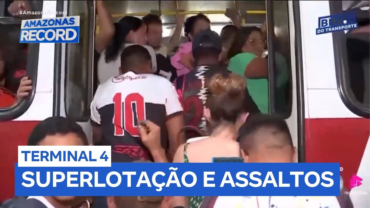 Passageiros reclamam de insegurança e superlotação no Terminal 4, em Manaus