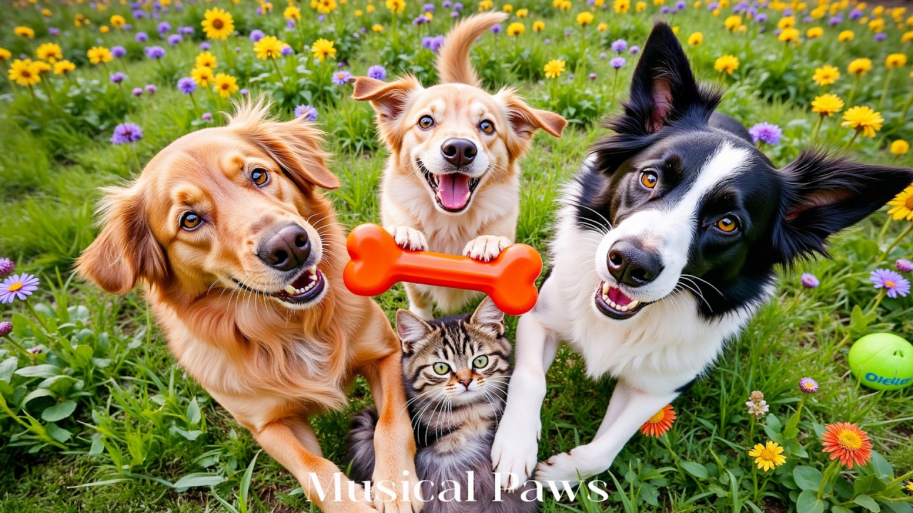 Dog & Cat TV for Pets to Watch 🐾Soothing Music and Anti-Separation to Calm  When Home Alone – Pet TV
