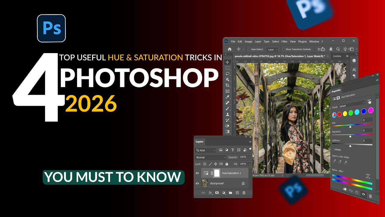 4 Top Useful Hue and Saturation Tricks to Improve Colors in Photoshop