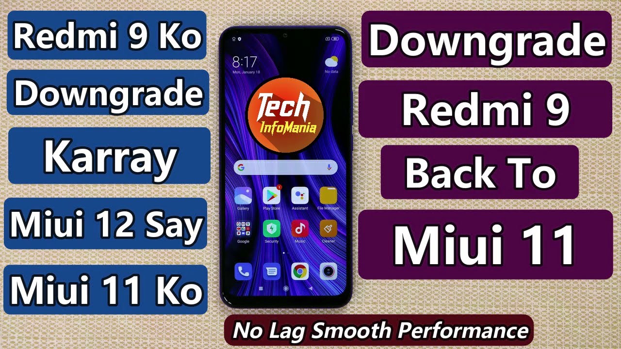 Downgrade Redmi 9 To  Miui 11 From Miui 12