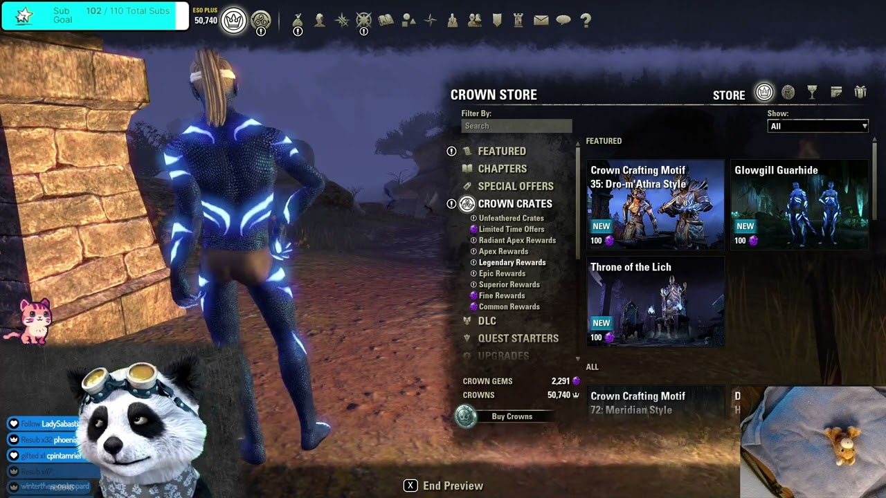 Tianlein plays ESO (675) - Endeavors & Unfeathered Crown Crates