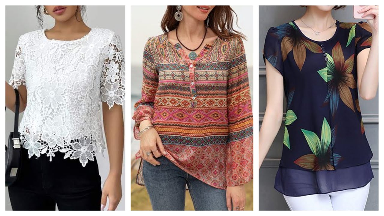 Moda 2025 BLUSAS BONITAS 100”Ideas De blusas bonitas MODELOS casuales 24/25 #fashion #shirts #style
