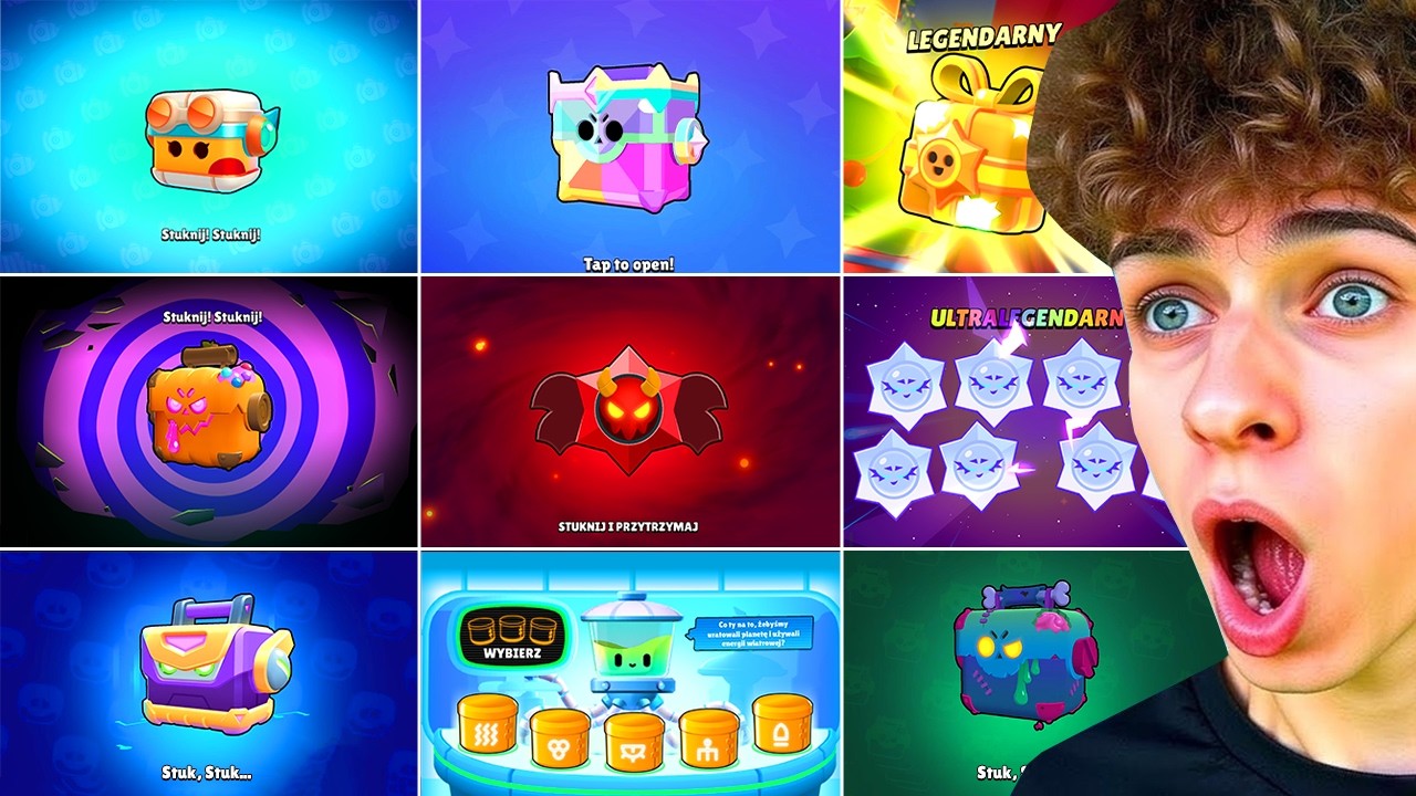OTWORZYŁEM WSZYSTKIE SKRZYNKI JAKIE SĄ w BRAWL STARS i TRAFIŁEM TO...🤯