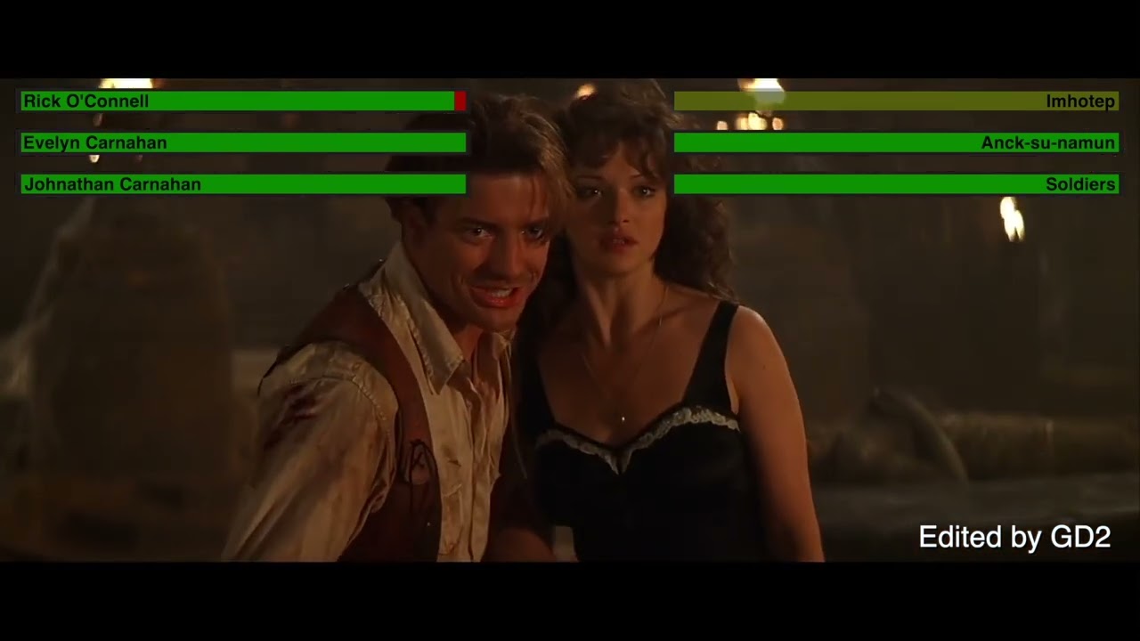 The Mummy Final Battle with healthbars (1/2)