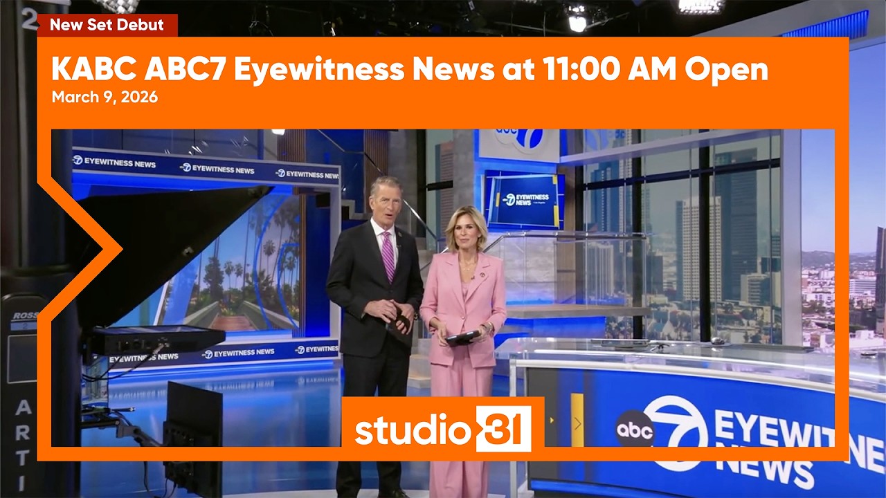 KABC ABC7 Eyewitness News at 11:00 AM Open, 3/9/2026 (New Set Debut)