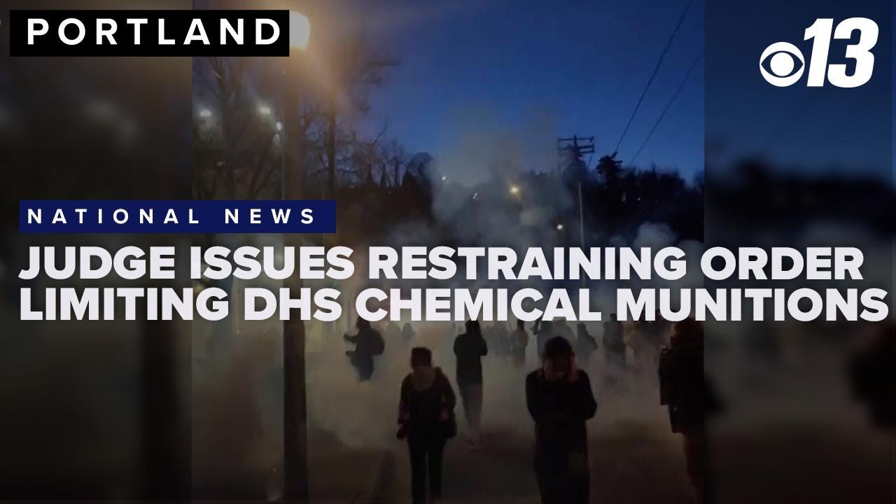 Judge issues restraining order limiting DHS chemical munitions outside Portland ICE site
