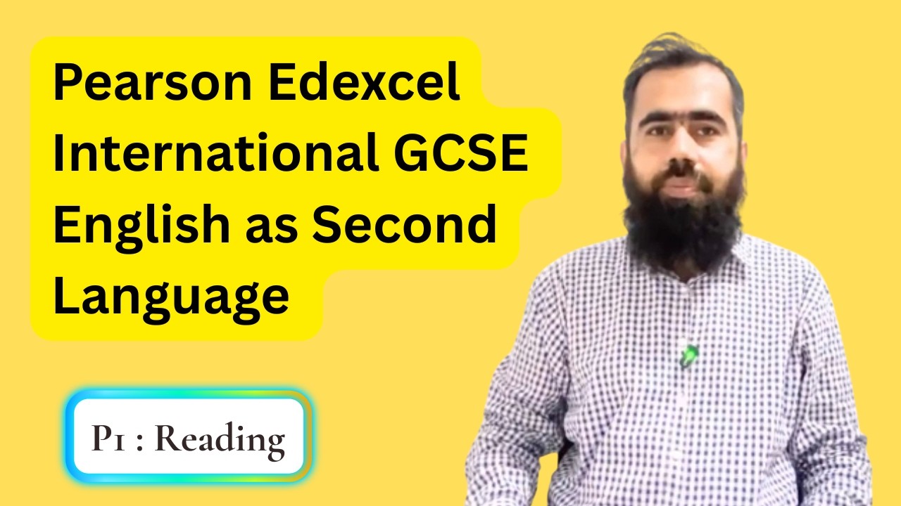 Pearson Edexcel English as second language | P1 Reading | New syllabus 2025 | sample paper 