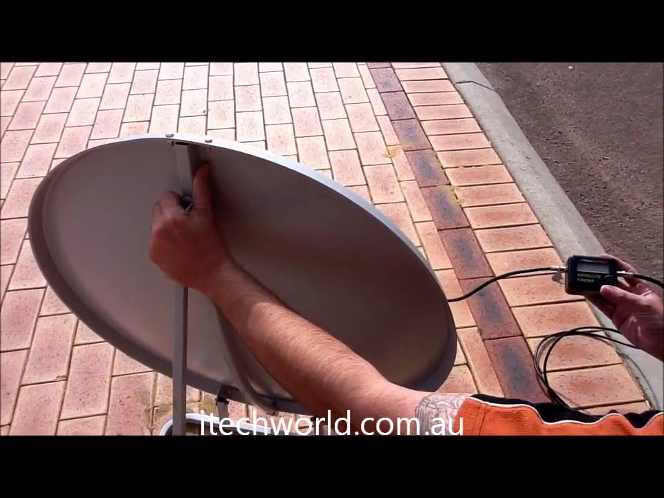 James Thompson portable satellite VAST system working