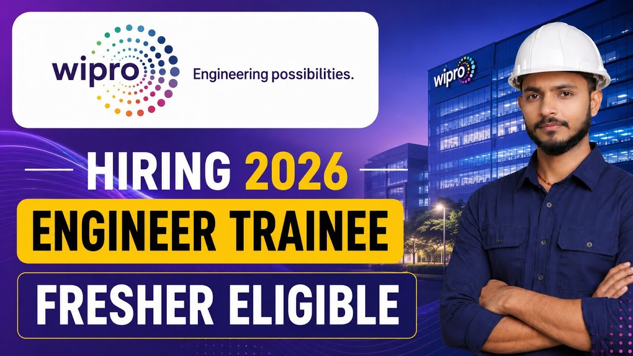 Wipro Recruitment 2026 | Engineer Trainee | Fresher Eligible | Latest Job Vacancy 2026