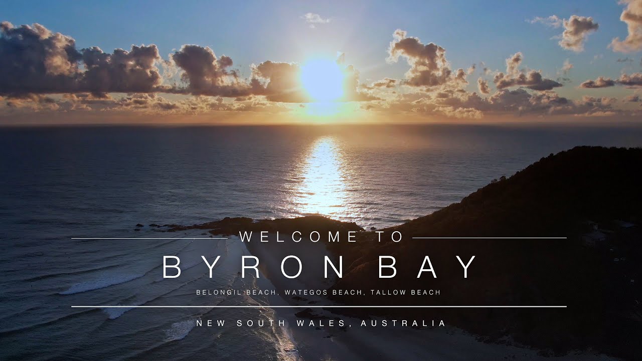 Beautiful Sunrise in Byron Bay Australia 🌅 | Belongil & Wategos Beach in 4K