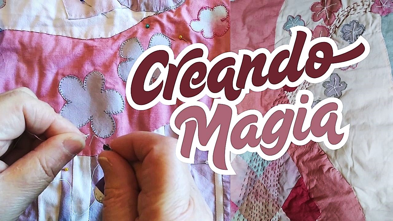 Hacer un edredón por arte de magia? collage textil