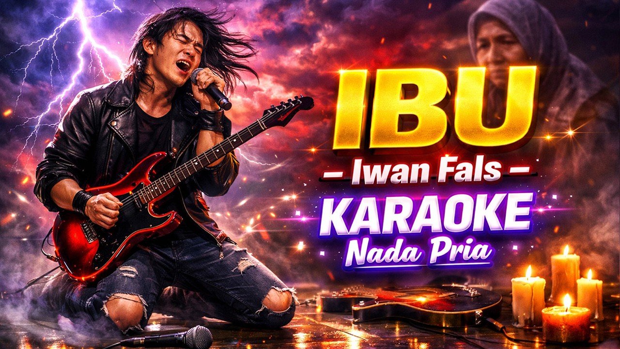 IBU – IWAN FALS | Karaoke Versi Rock Modern | Nada Pria | Full Lirik