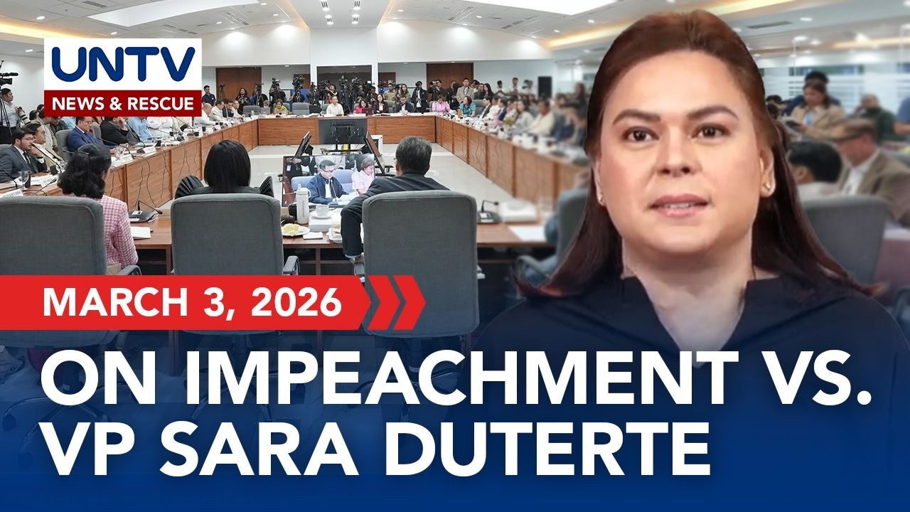 House Panel resumes discussions on Impeachment complaints vs. VP Sara Duterte I March 3, 2026