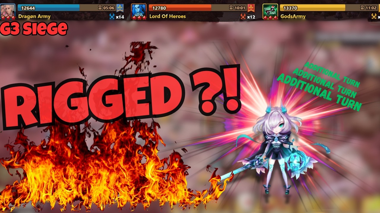 G3 Siege - Dragon Army - GodsArmy - Lord of Heroes (Summoners War)