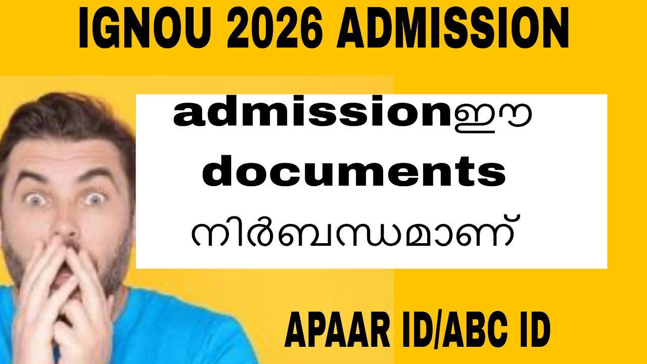 IGNOU 2026 JANUARY ADMISSION What to pay attention to||HOW TO CREATE APAAR ID/ABC account in mala...