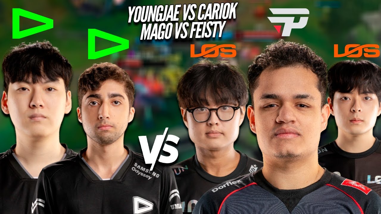 YOUNGJAE e MAGO vs CARIOK , FEISTY e ZEST - DUELO de CBLOL 2026