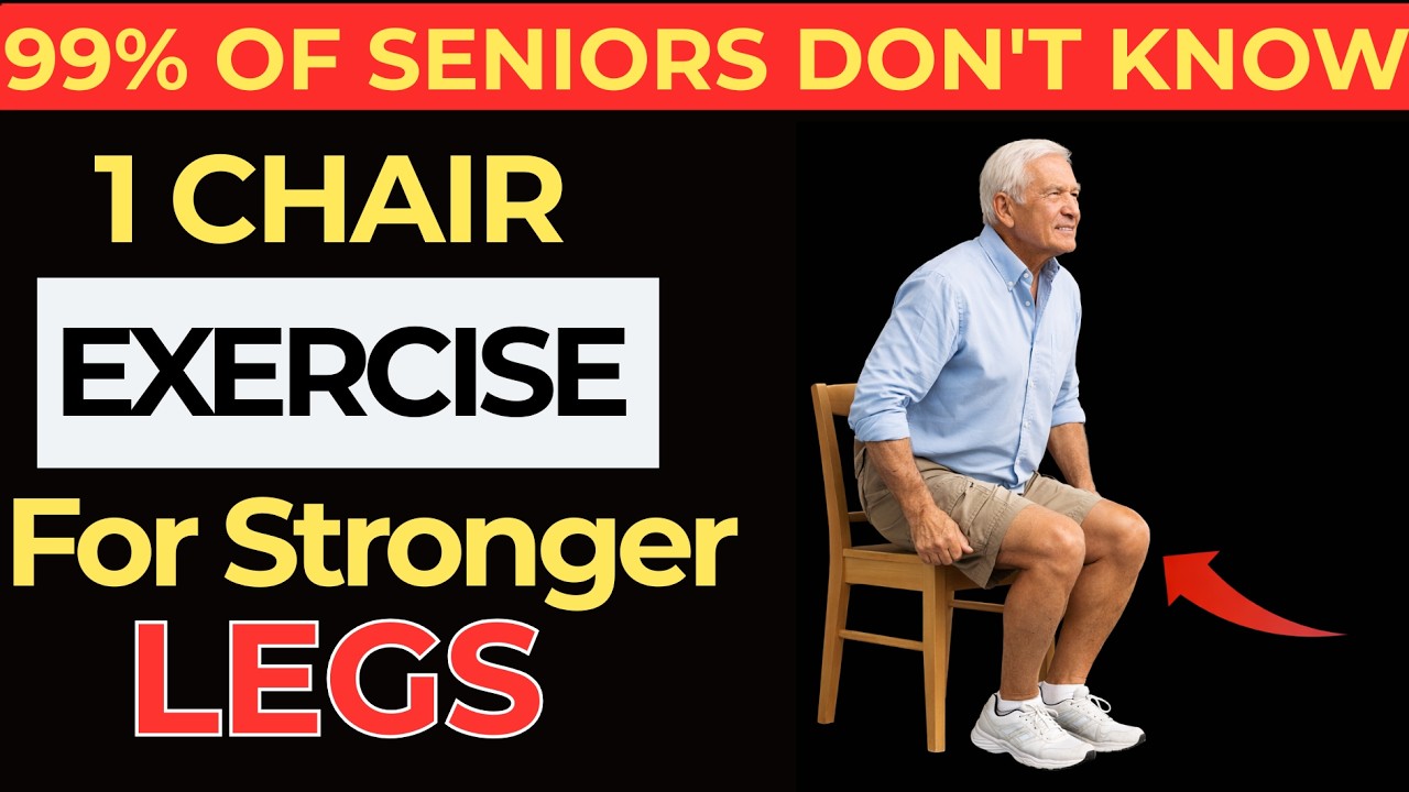 Over 60? This 1 Chair Exercise Is BETTER Than WALKING for Leg Strength | Elderly Heath