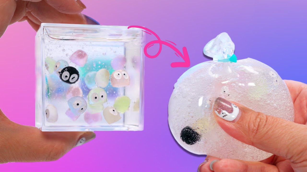 I Made VIRAL SLIME CRUNCHY STRESS BALL SQUISHIES! 😱😳 🫧so satisfying
