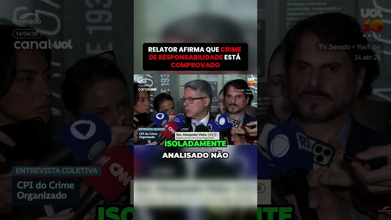 RELATOR AFIRMA QUE CRIME DE RESPONSABILIDADE EST&Aacute; COMPROVADO #news #jovempan #cnnbrasil #jornalismo