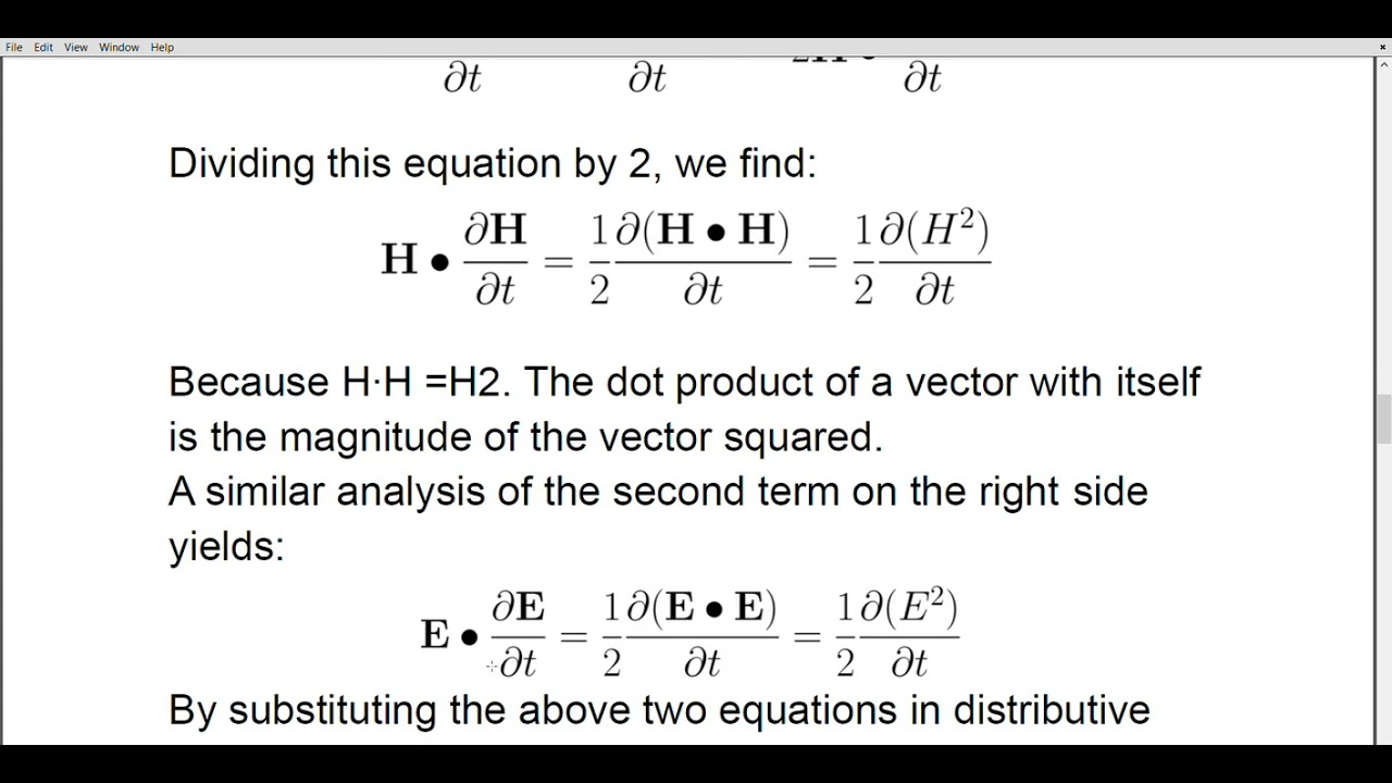 Poynting Vector and Wave Equation - Electromagnetic Fields (Case Study)
