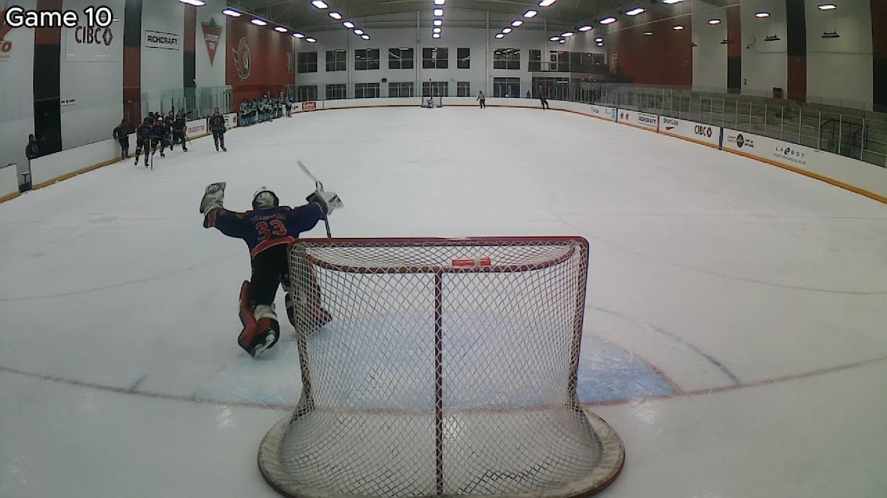 Beer league (Game 10) 4-3 Shootout Win -- 24/27, sv% 0.889