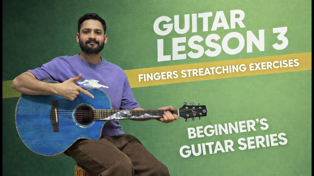 Finger Stretching Mastery | Guitar Beginner Series #3 | Play Faster & Cleaner #guitarlesson #guitar